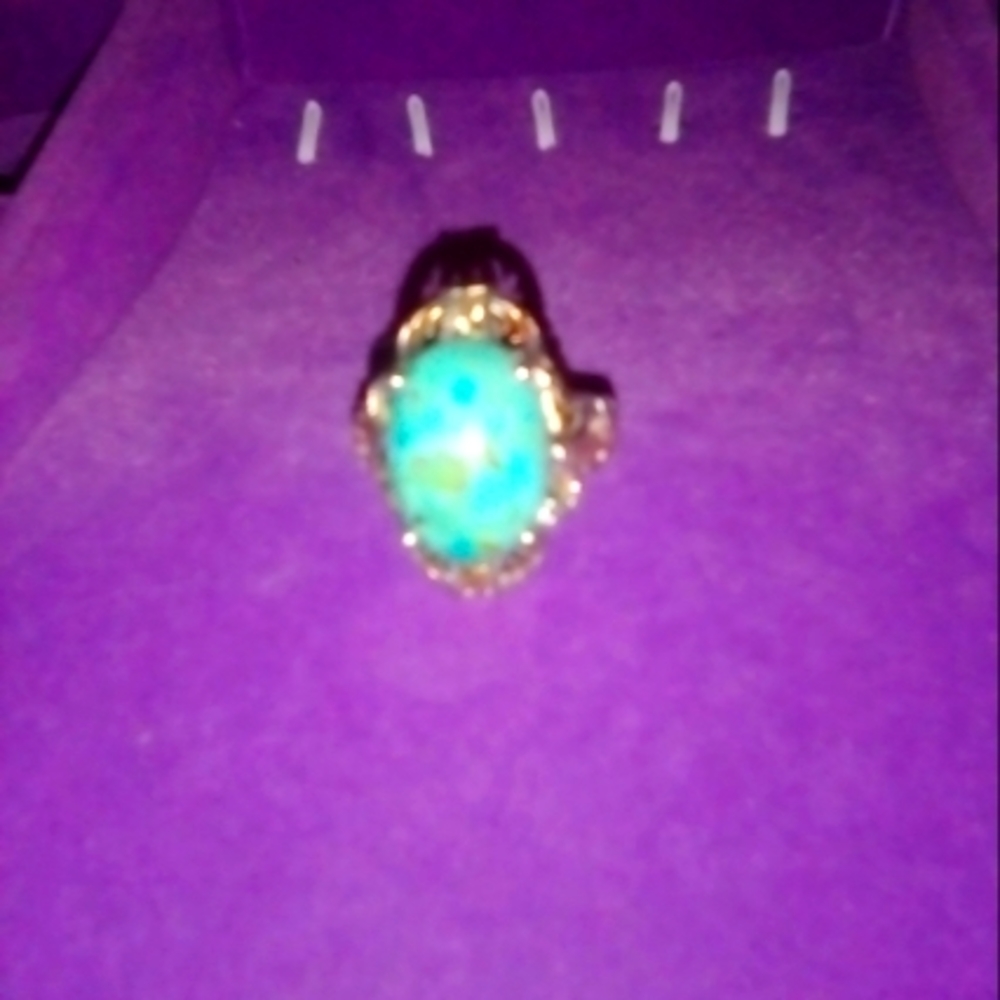 ARIZONA SLEEPING BEAUTY TURQUOISE RING IN GOLD